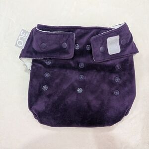 Big One Velvet Kids Diaper Cover in Deep Purple
